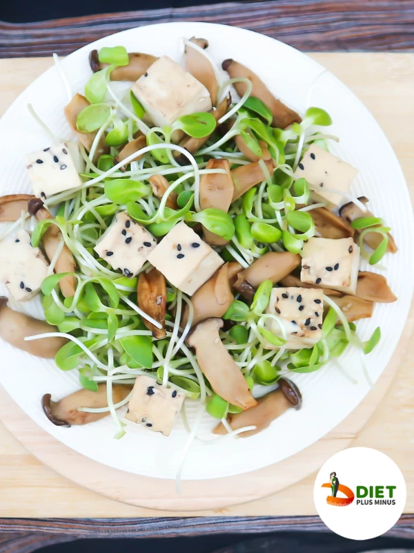 Mushroom Tofu Salad