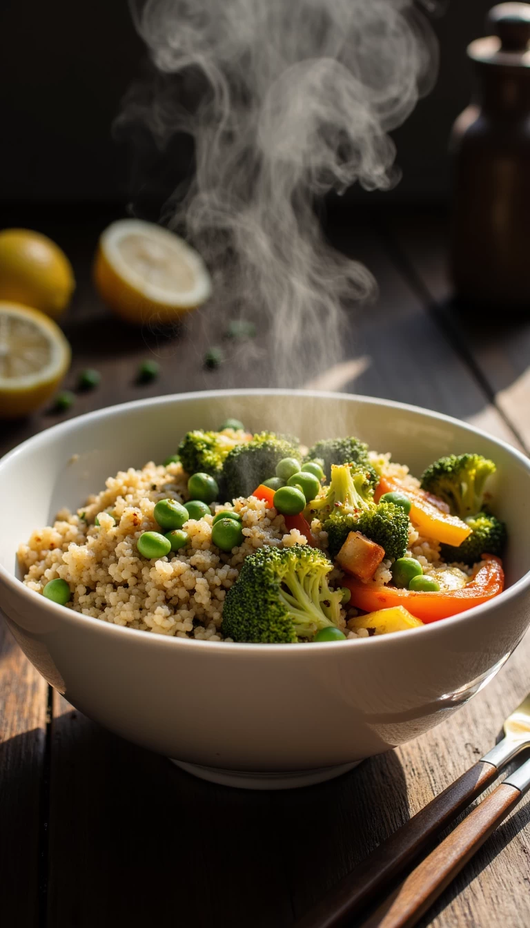 Quinoa with Walnuts and veggies