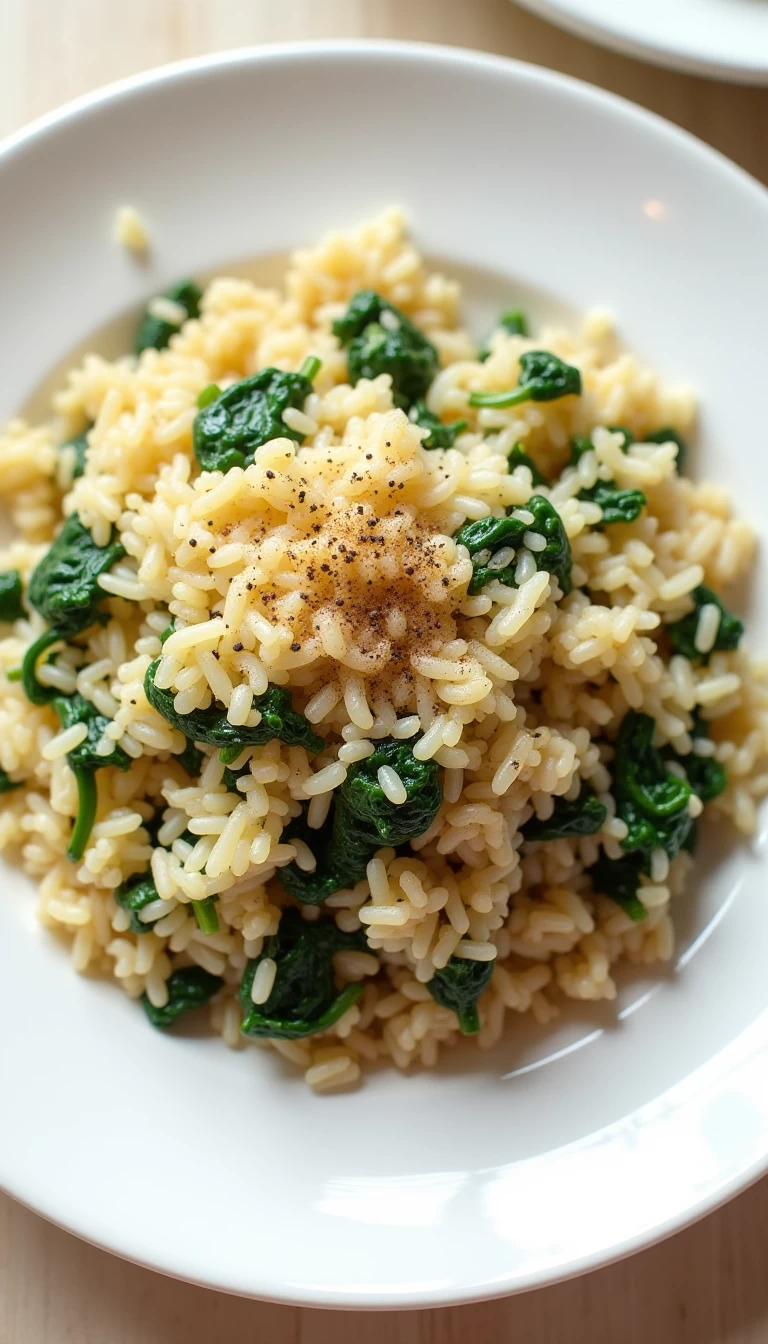 Spinach Garlic Rice
