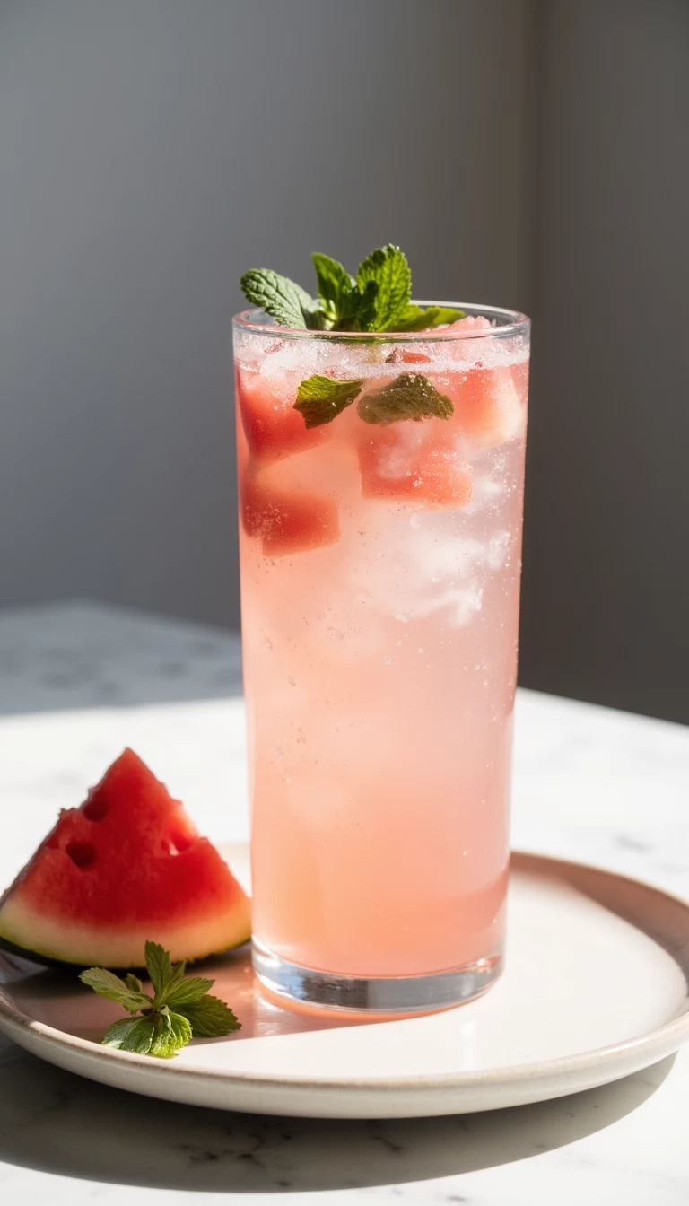 Watermelon & Mint Detox water