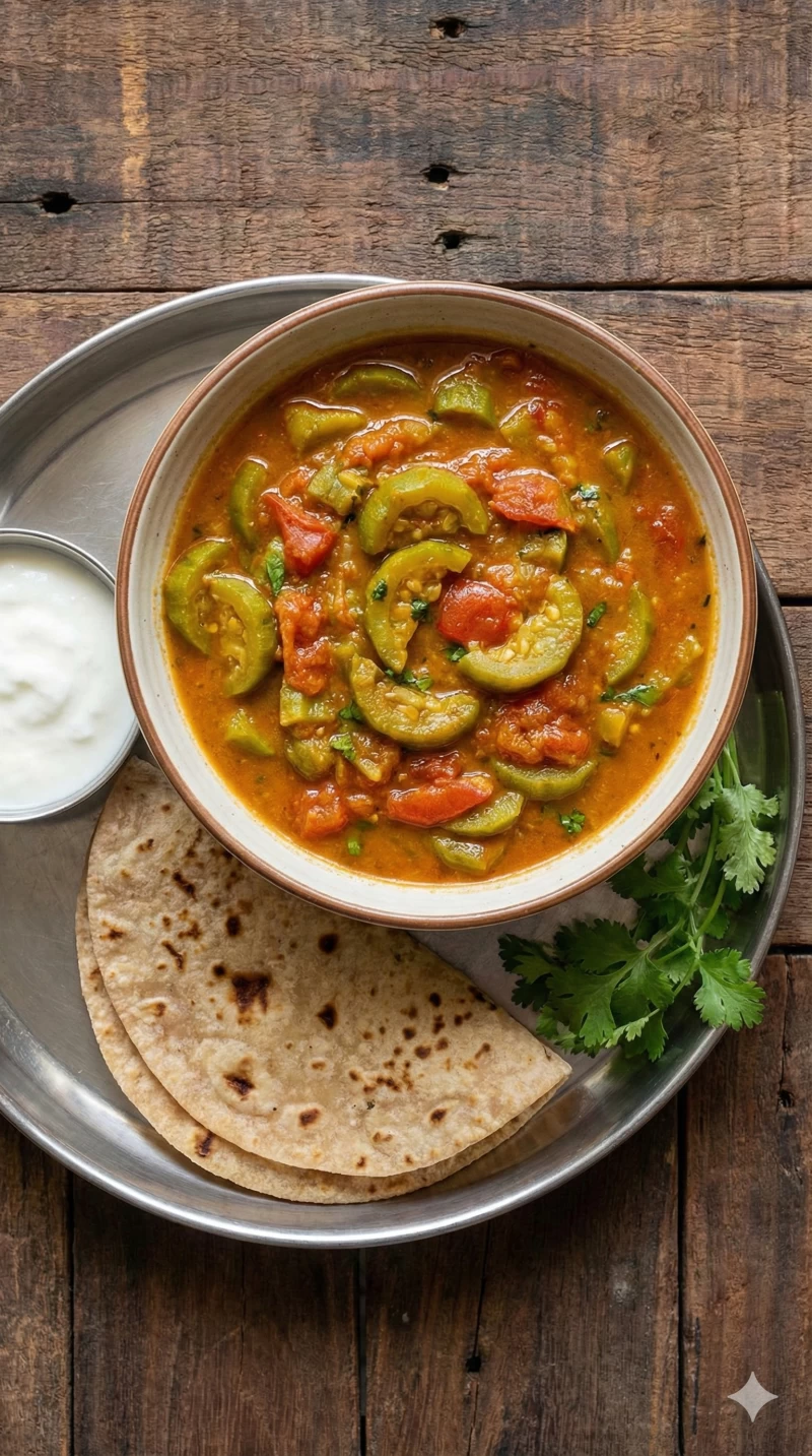 Tori Jeera Tomato Sabzi