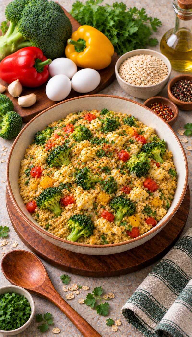 Broccoli Egg Savoury Oats