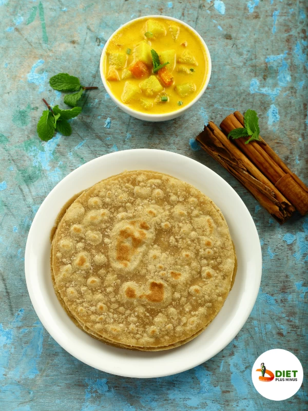 Chapati (kneaded with boiled moong dal)