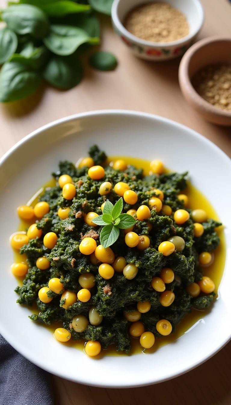 Palak Corn Dry-Moist Sabzi