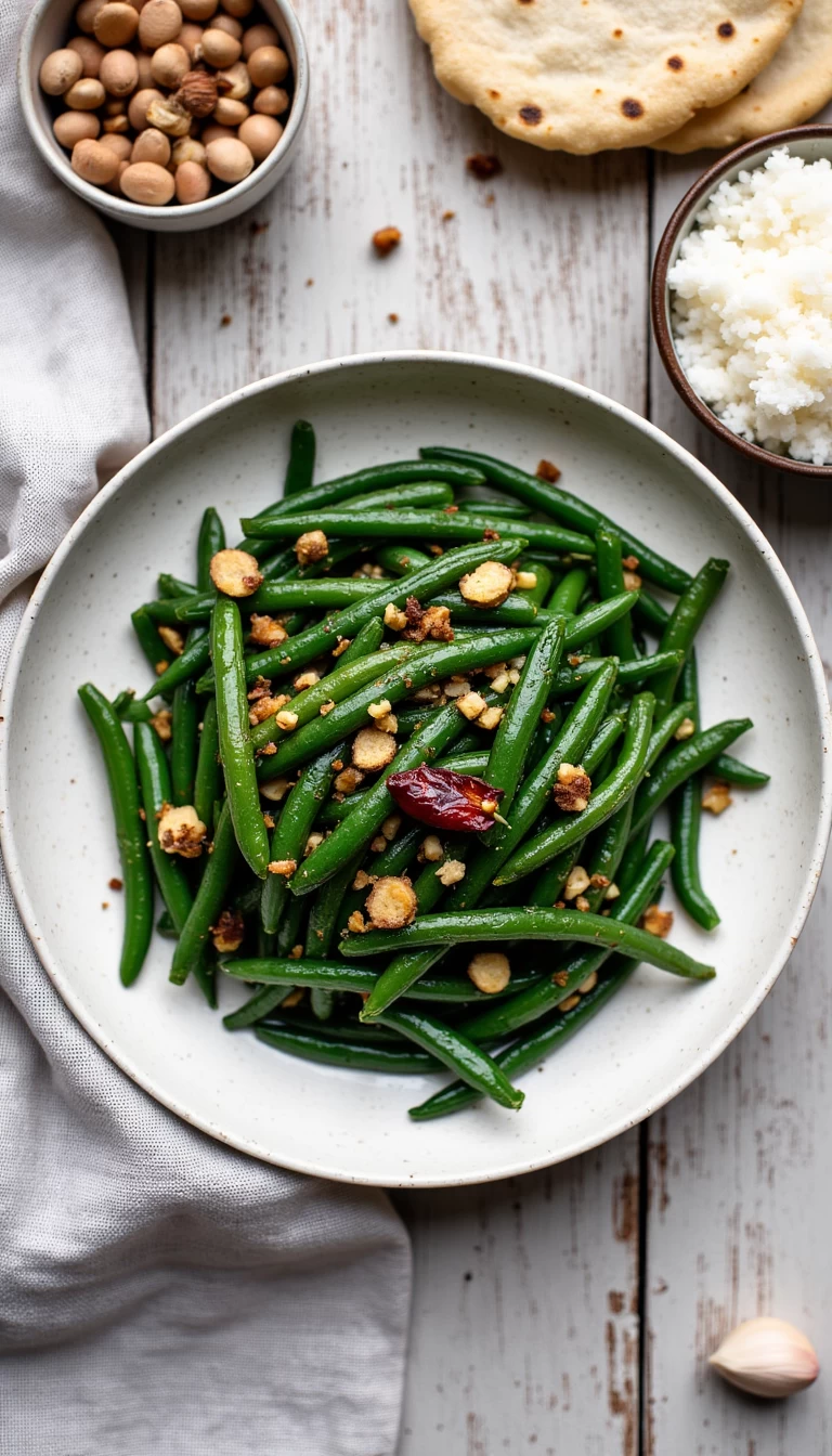 Skillet French beans