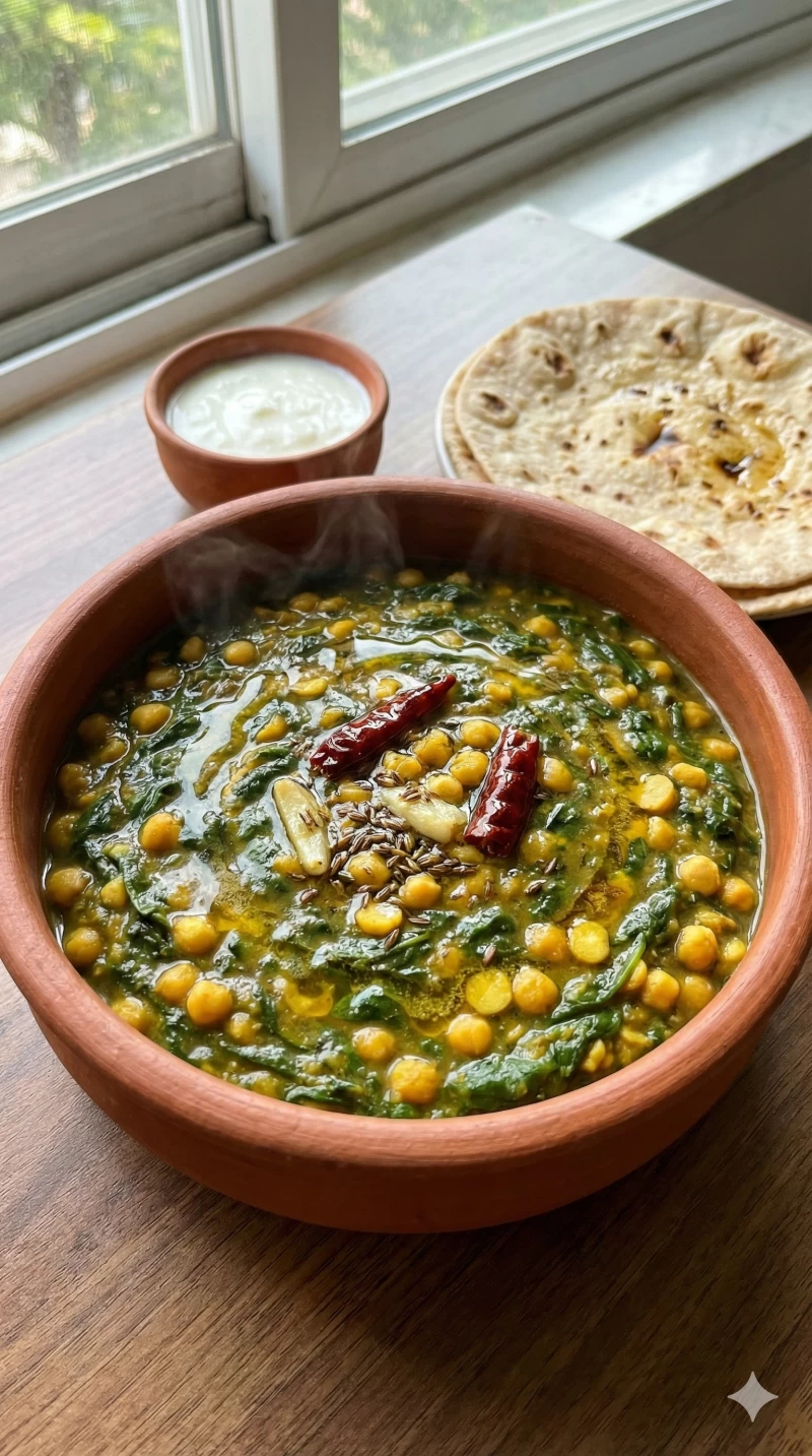 Palak Chana Dal Sabzi