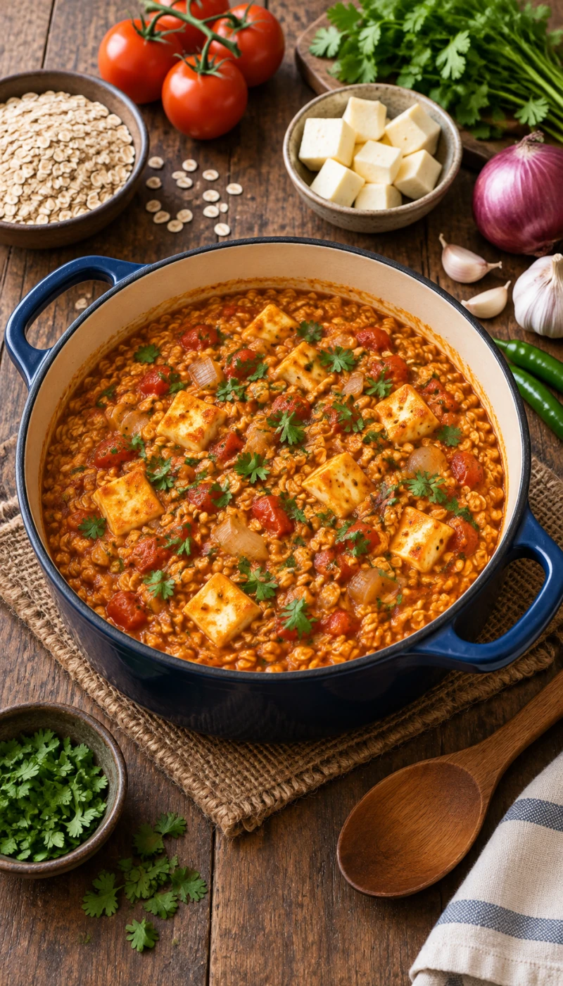 Tomato Paneer Masala Oats
