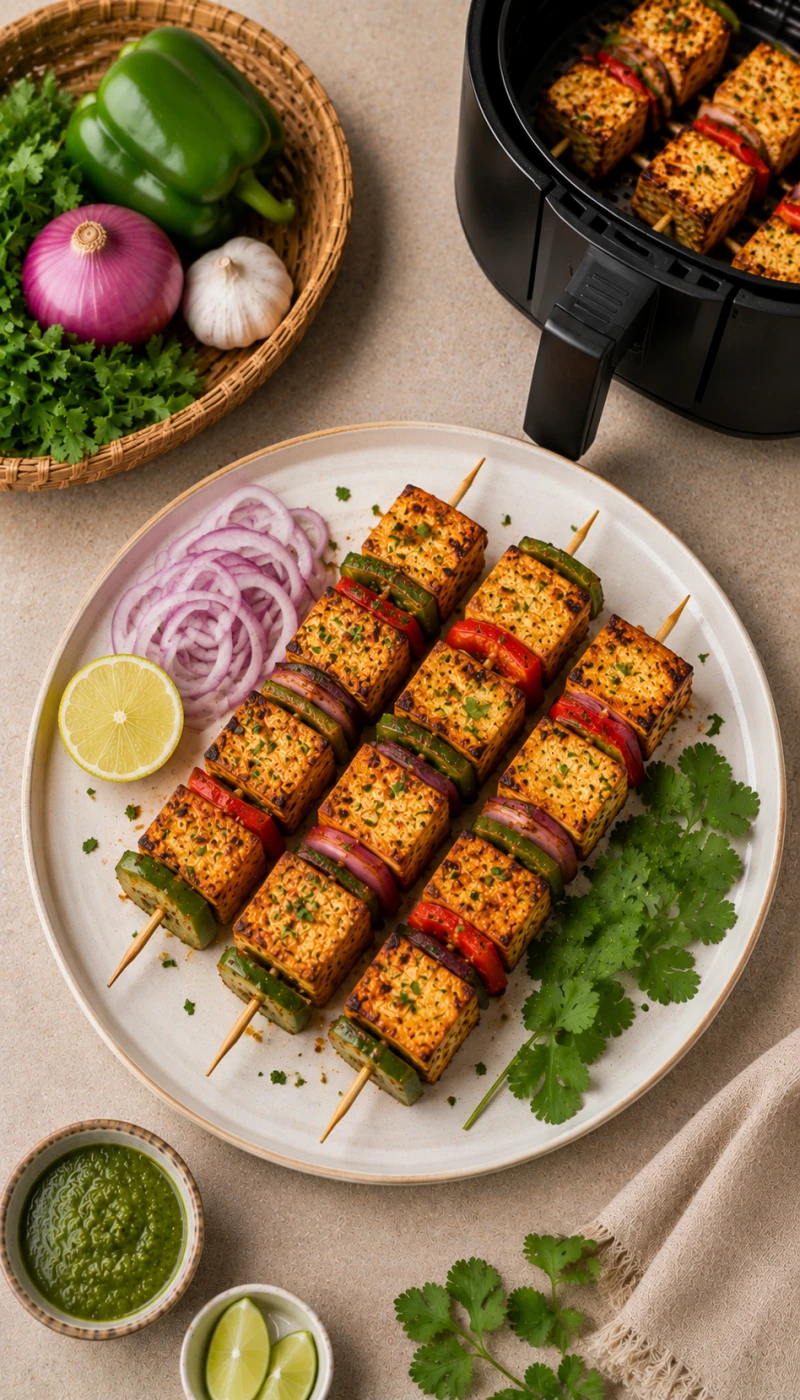 Tofu Tikka (Air Fryer, Low Oil)