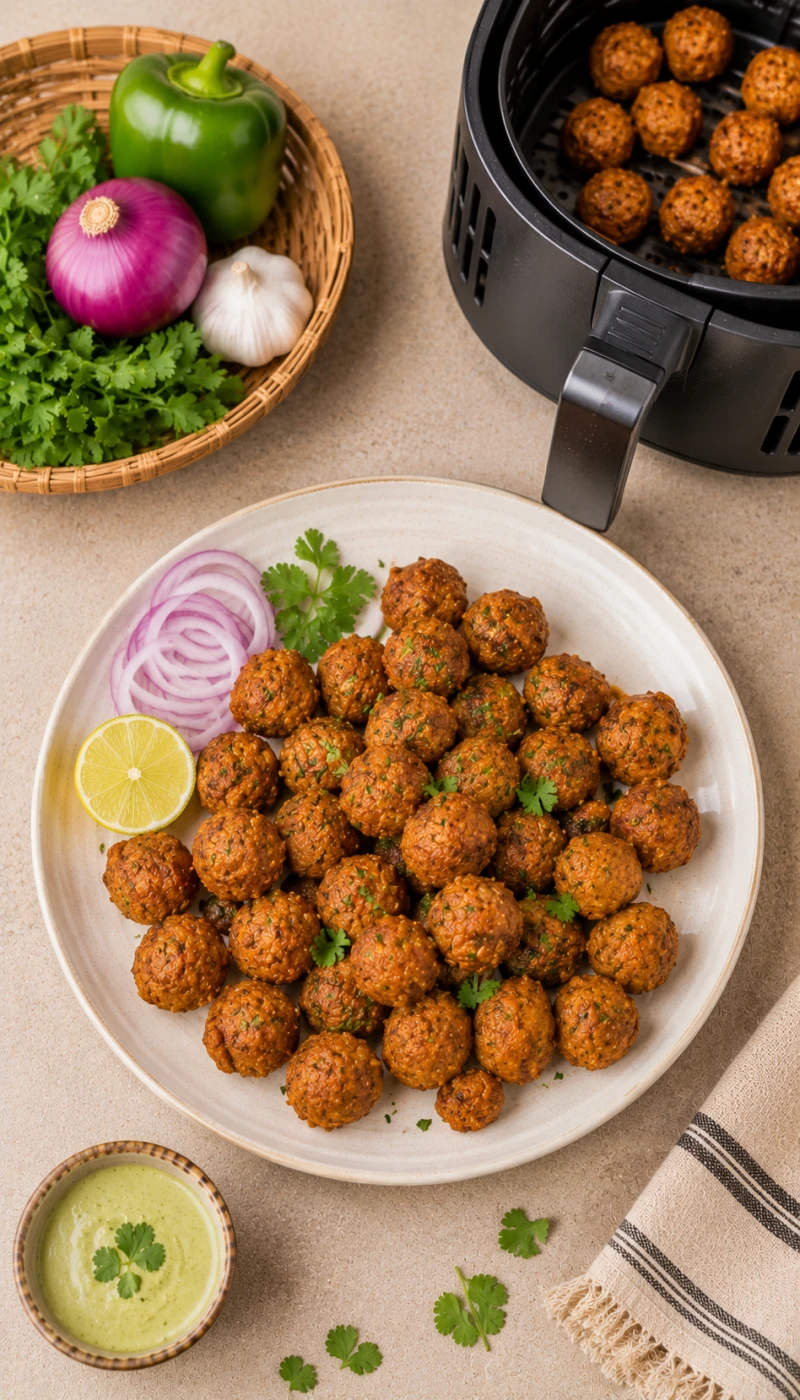 Soya Chunk Masala Bites (Air Fryer)