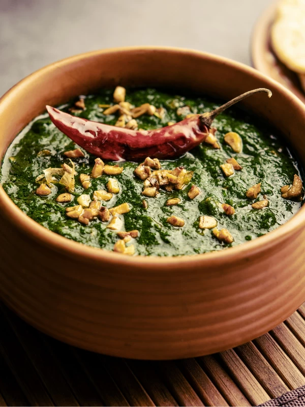 Garlic Spinach Curry