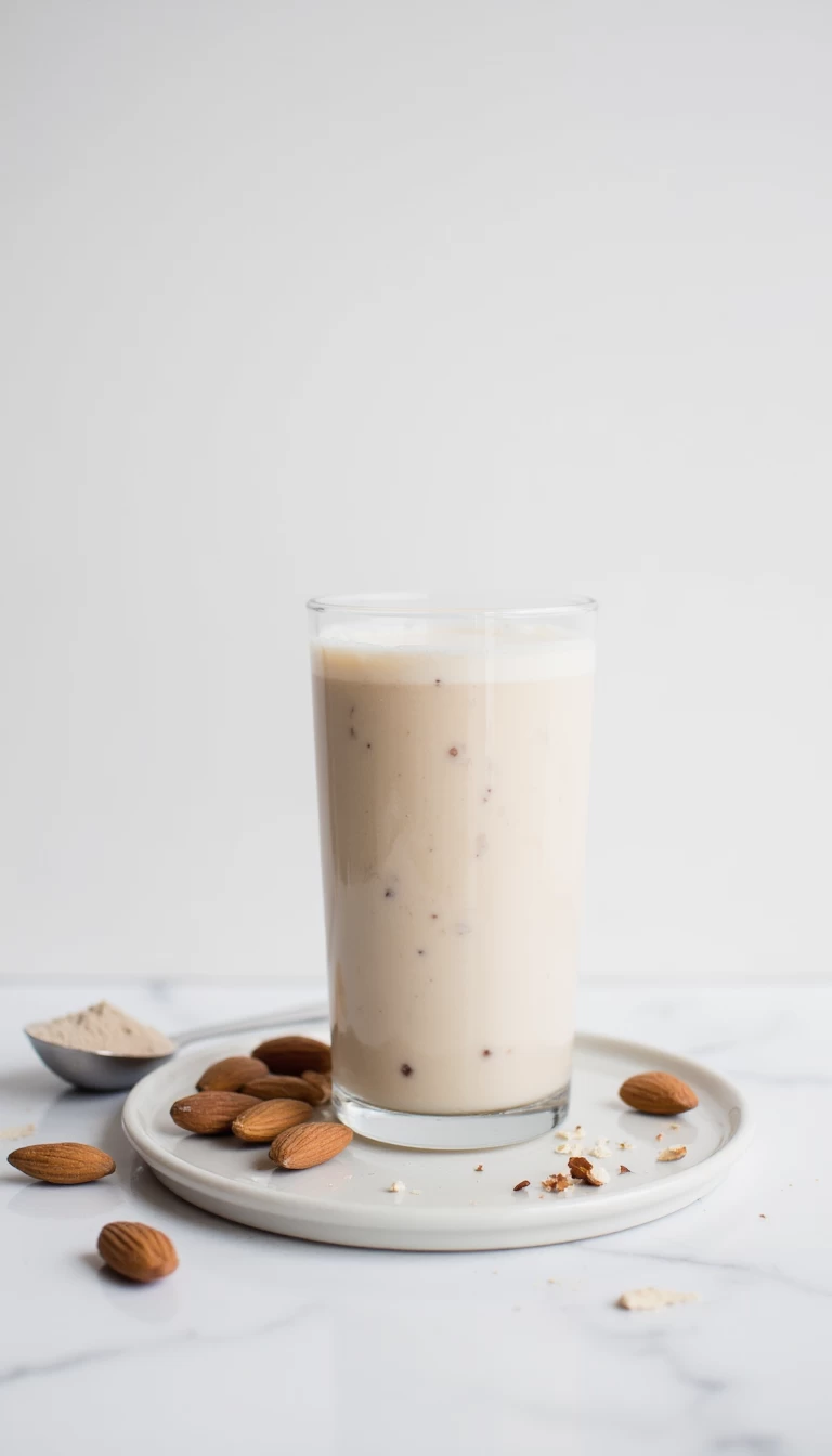 Almond milk protein shake