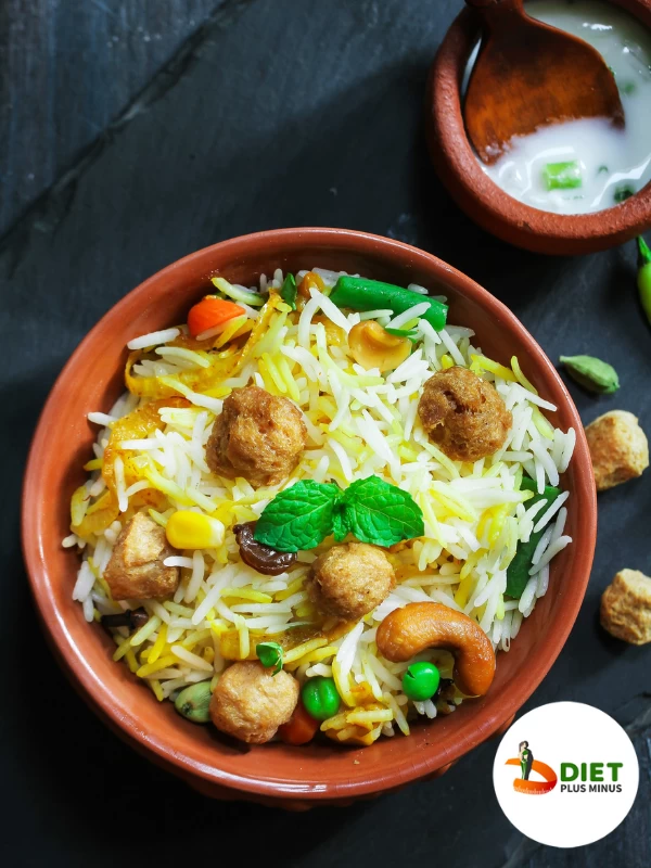 Soy chunks veg biryani (Quinoa)