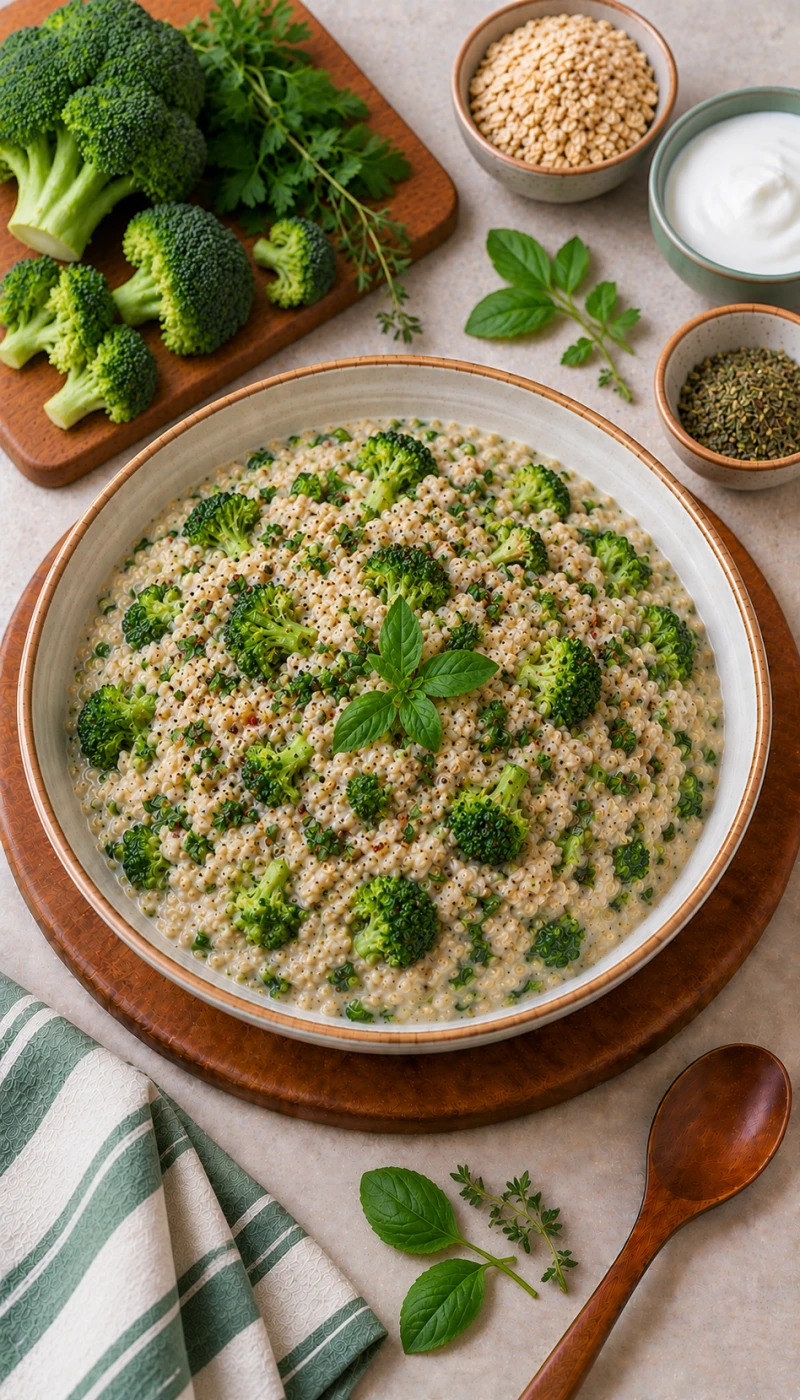 Broccoli and Herb Oats Curd Bowl