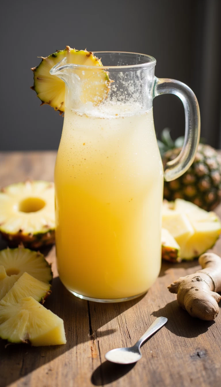 Pineapple & Ginger Detox water