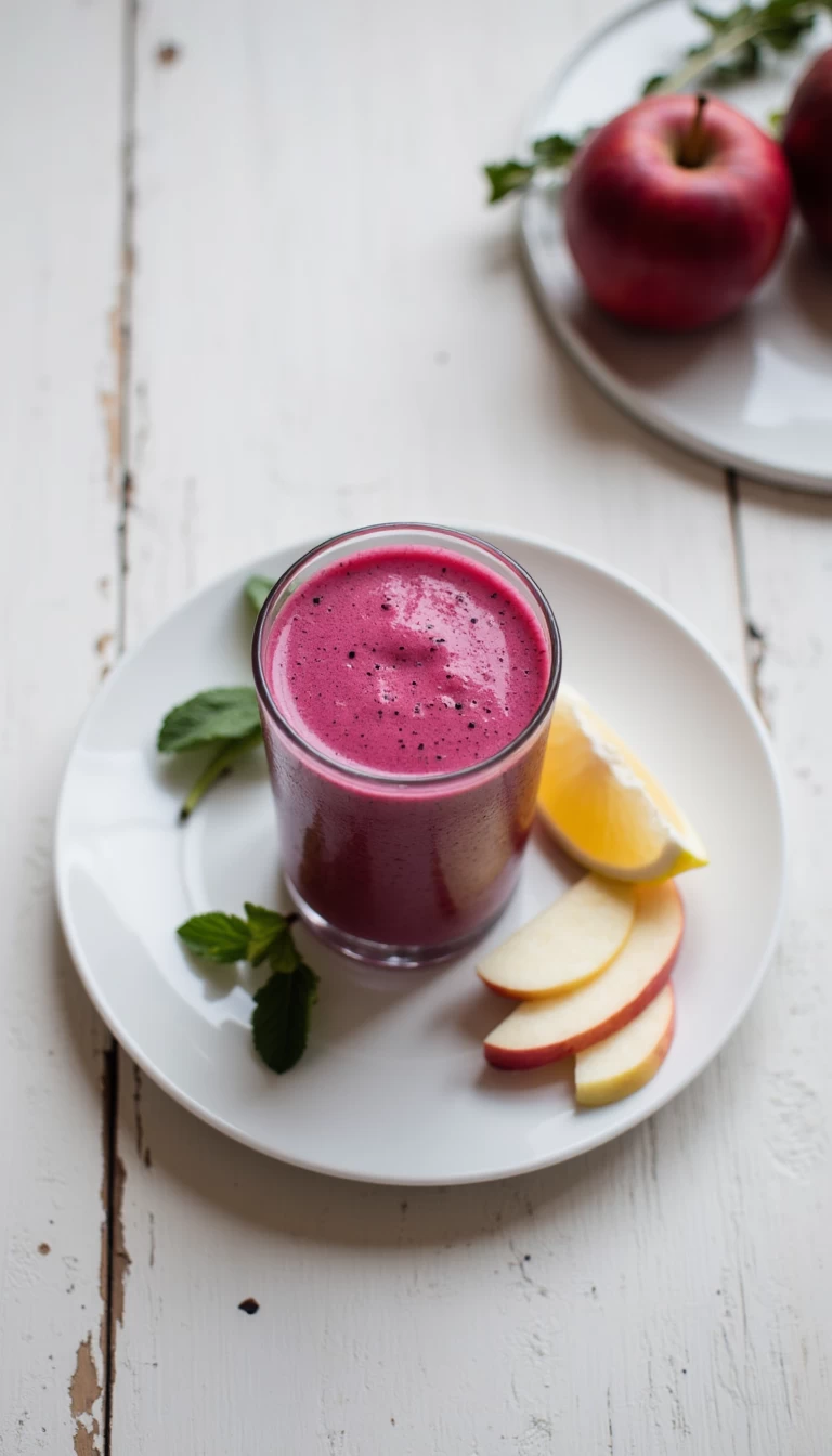 Beetroot apple smoothie