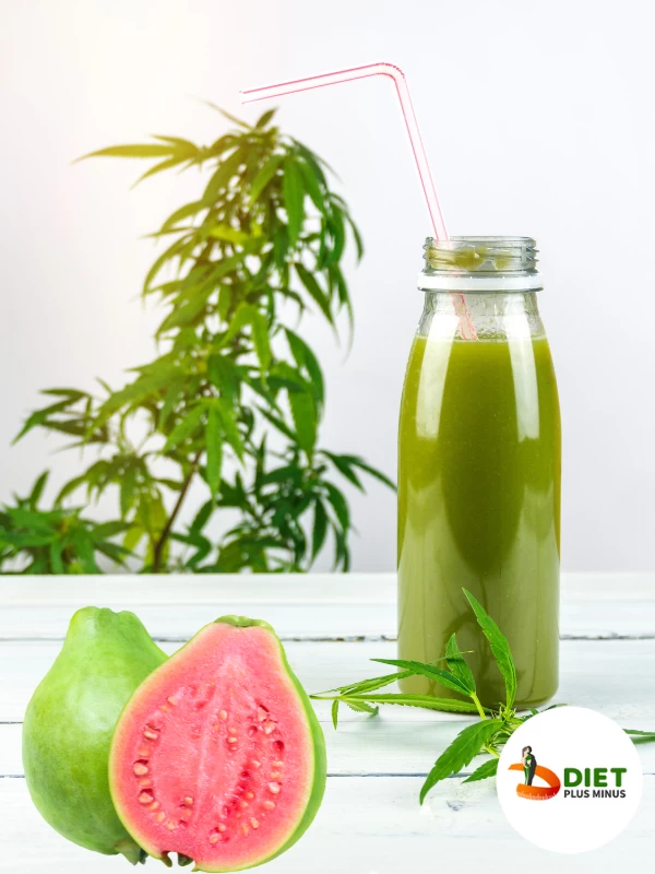 Hemp and guava green smoothie