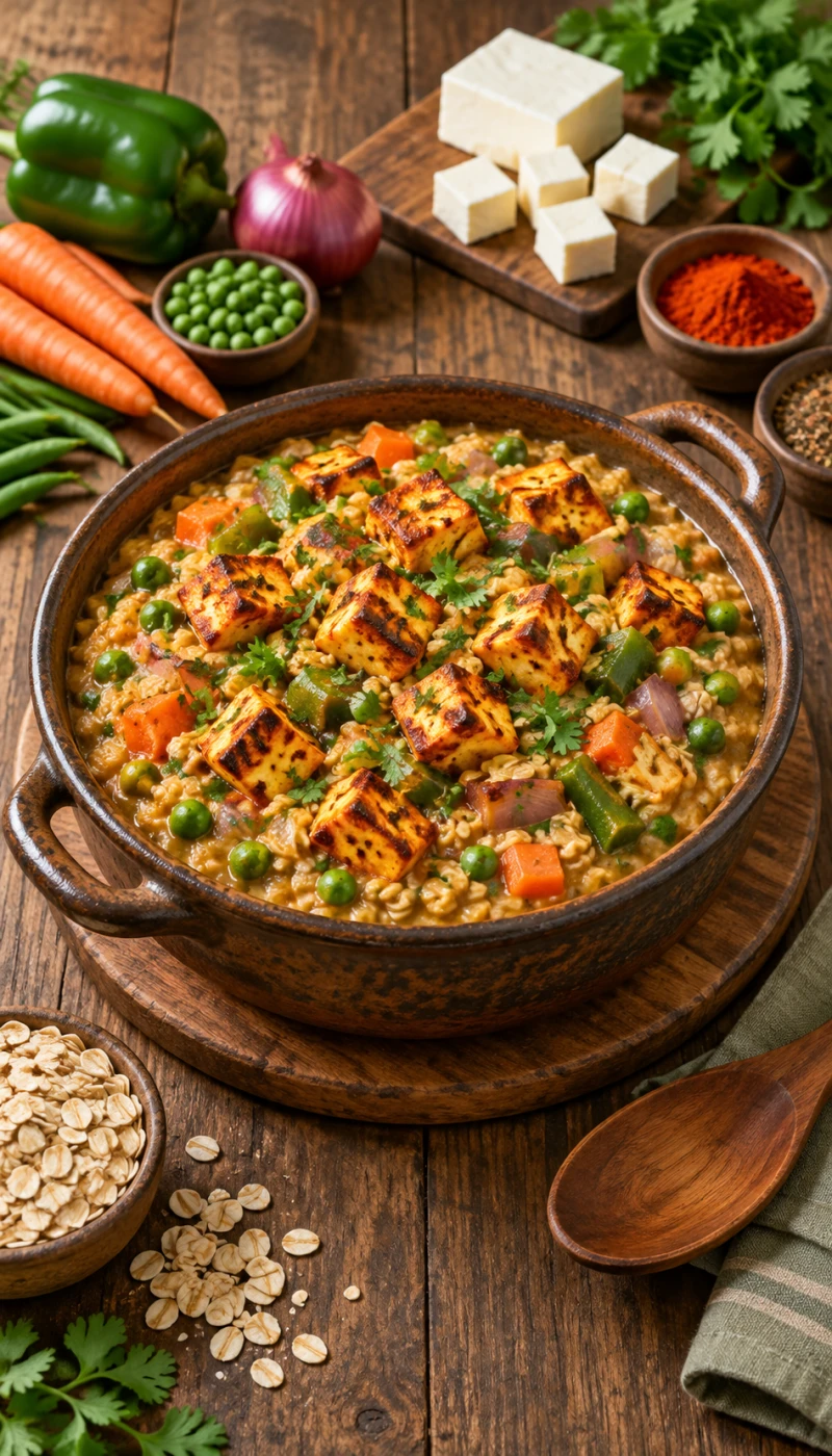 Tandoori Paneer Vegetable Oats