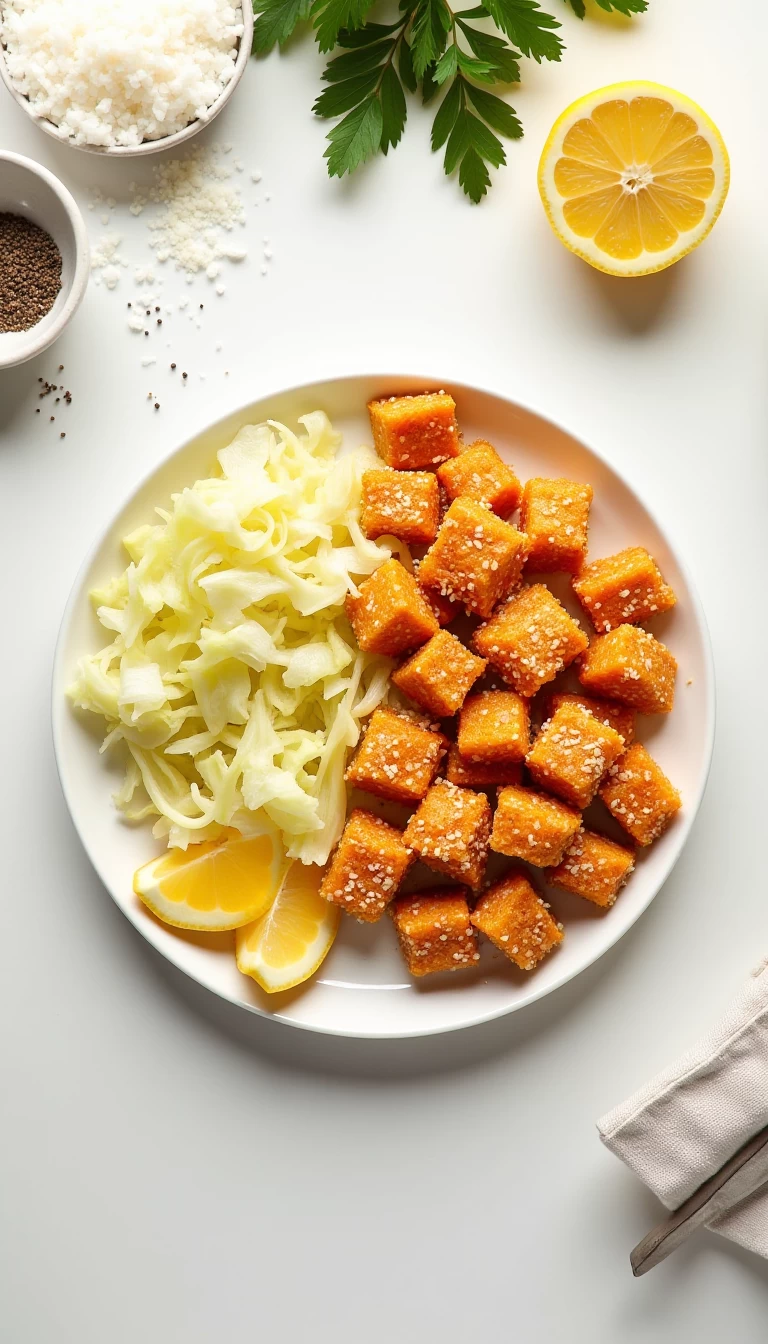 Salmon with Coconut and Napa Cabbage