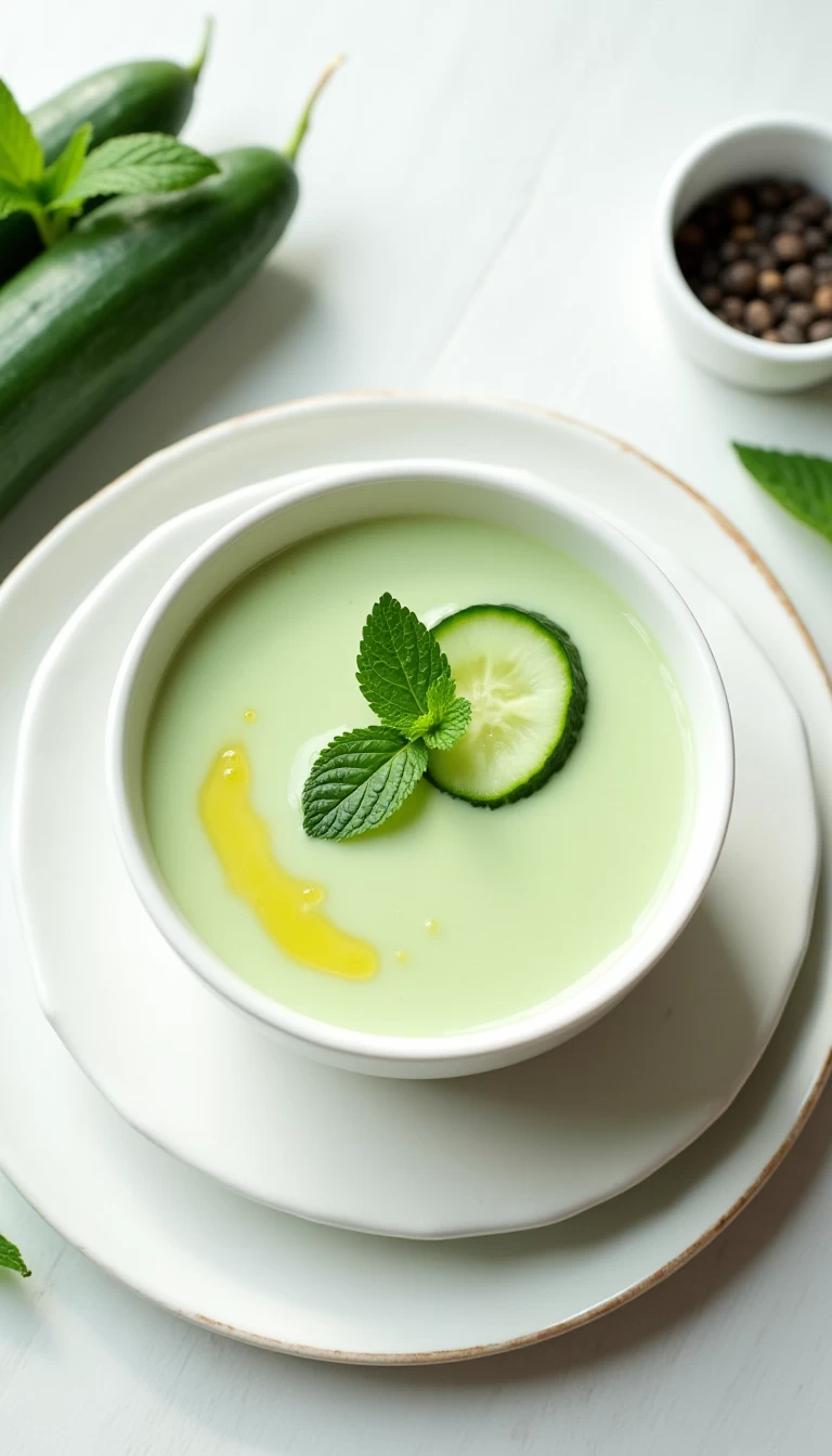 Cucumber Mint Light Soup
