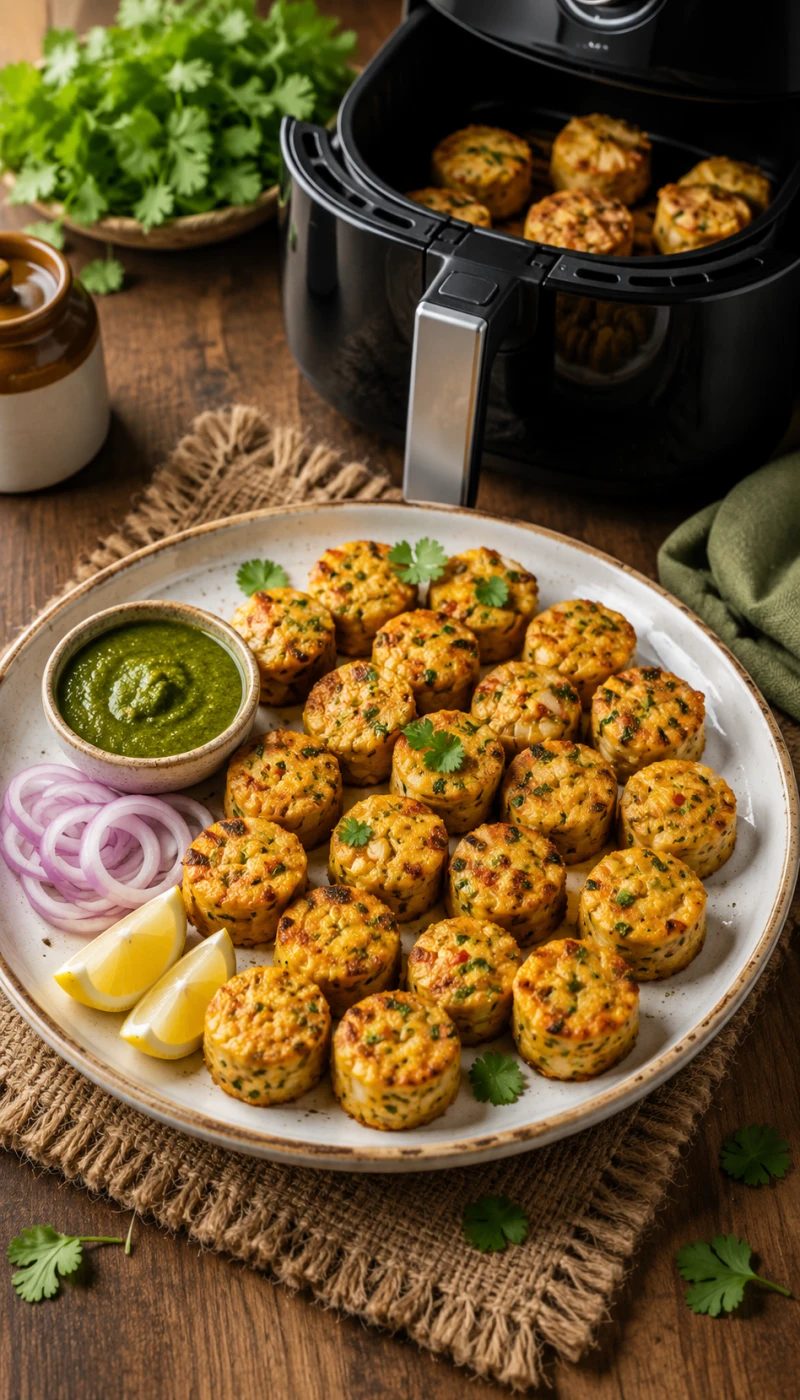 Besan Chilla Bites (Air Fryer, Low Oil)