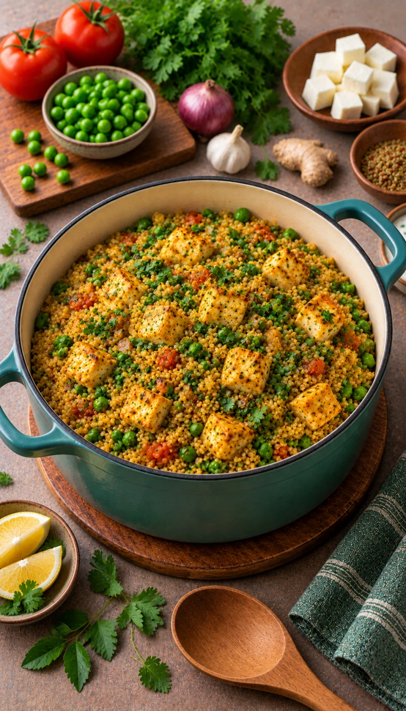 One-Pot Matar Paneer Quinoa