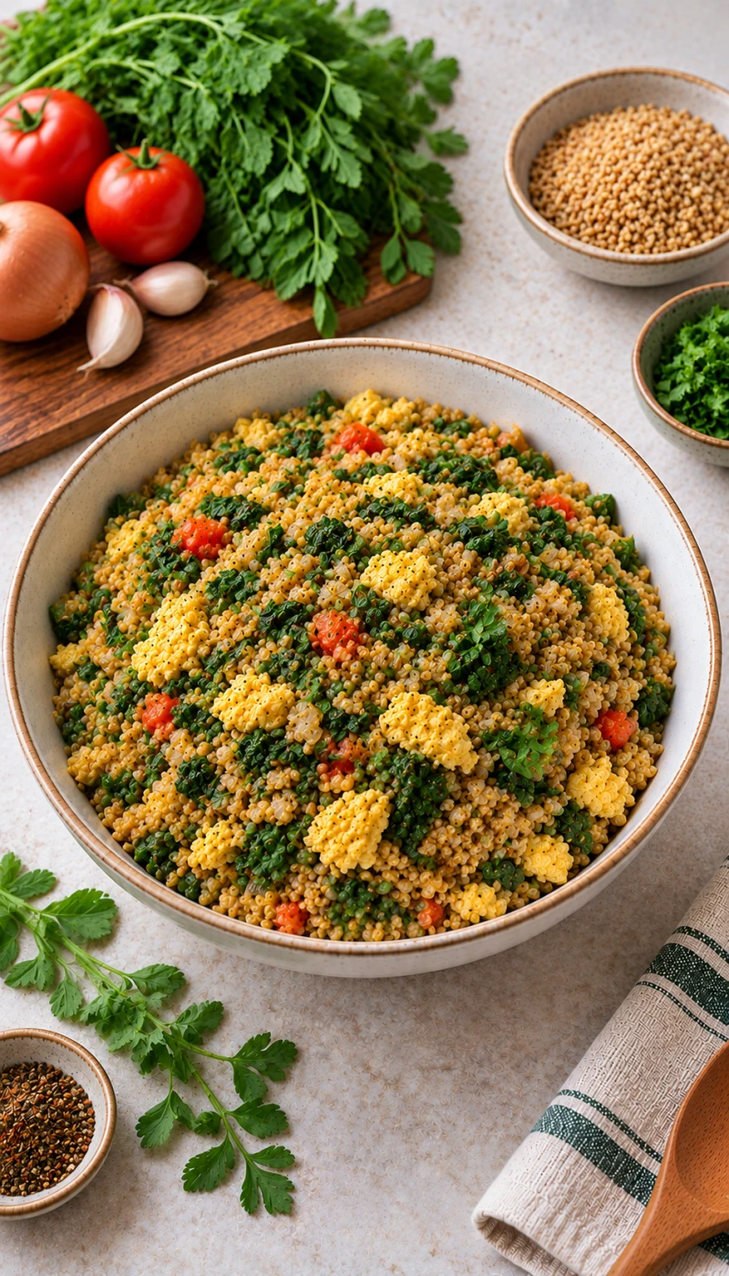 Methi Egg Dalia Bowl