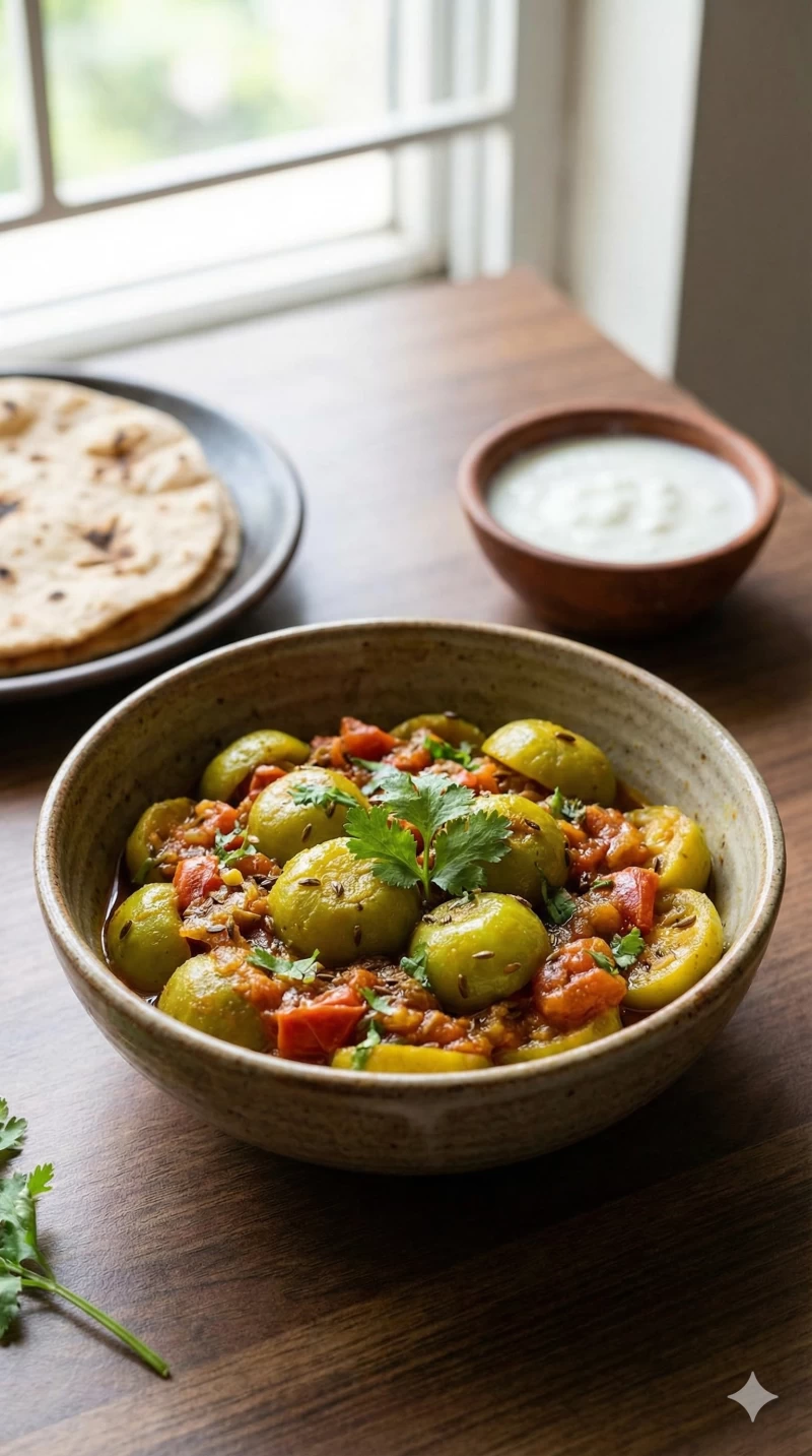Tinda Tomato Jeera Sabzi