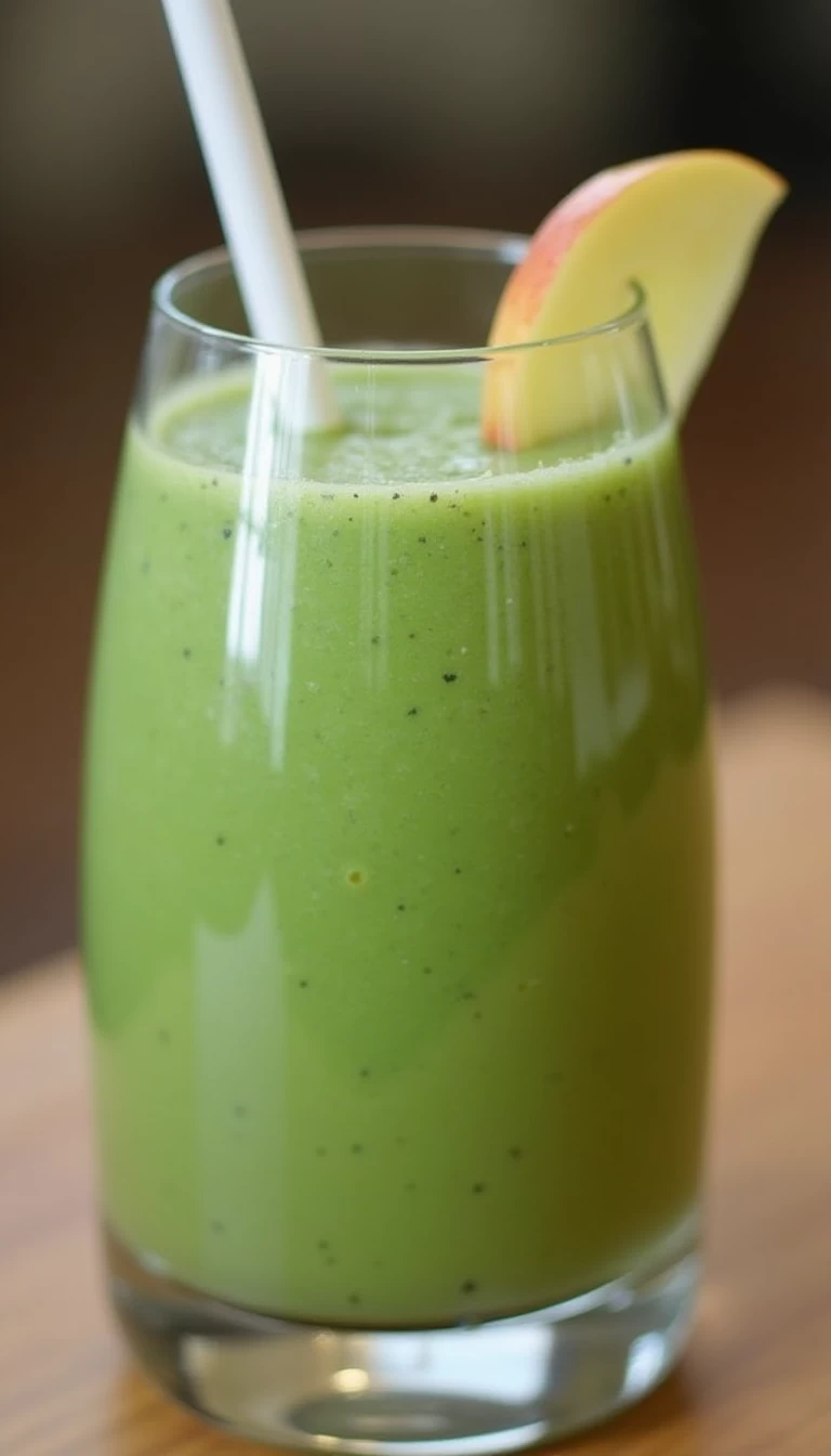 Meal replacement smoothie (Spinach and apple)