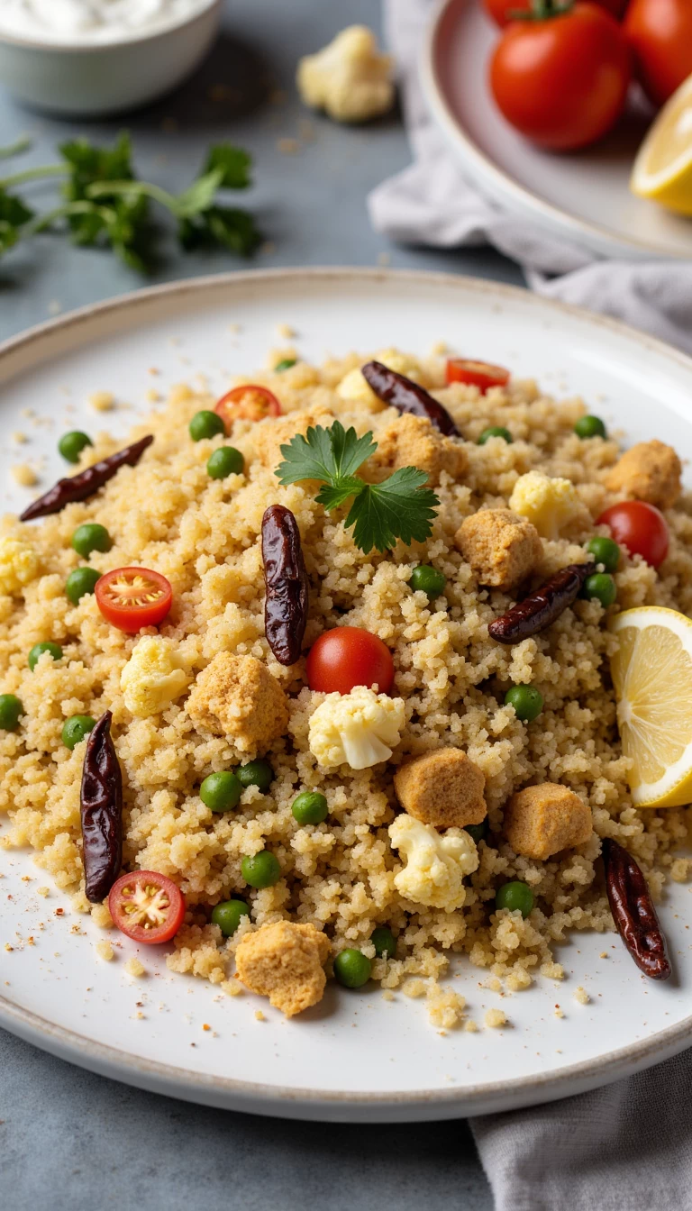 Soy chunks veg biryani (Quinoa)