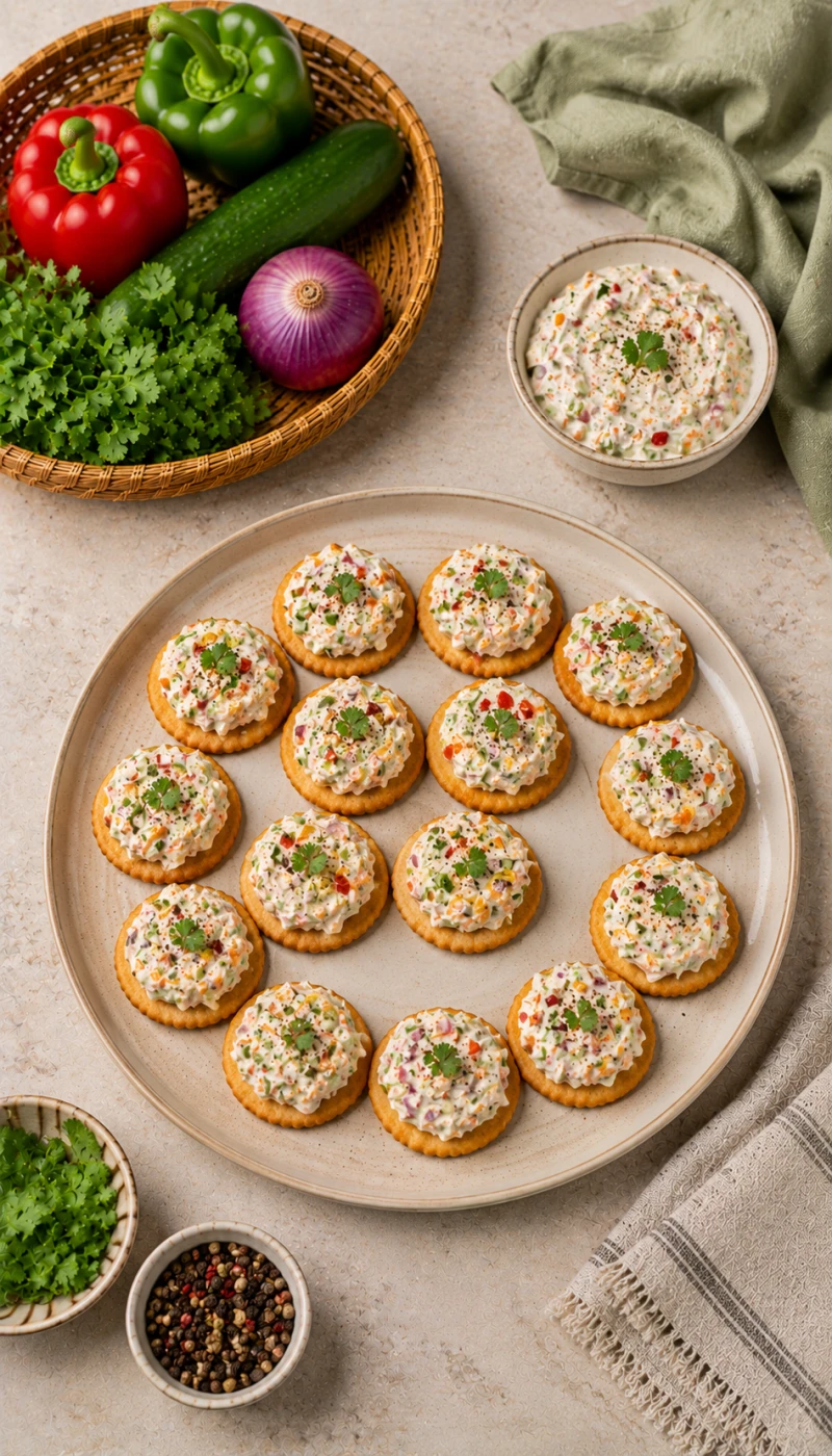 Hung Curd Veggie Spread