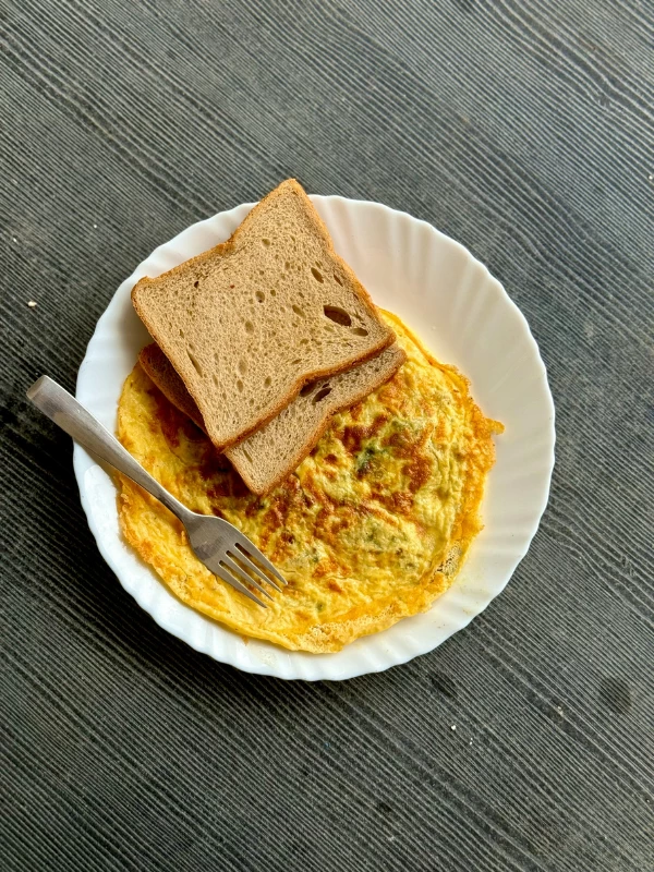 Bread omelette (High Protein)