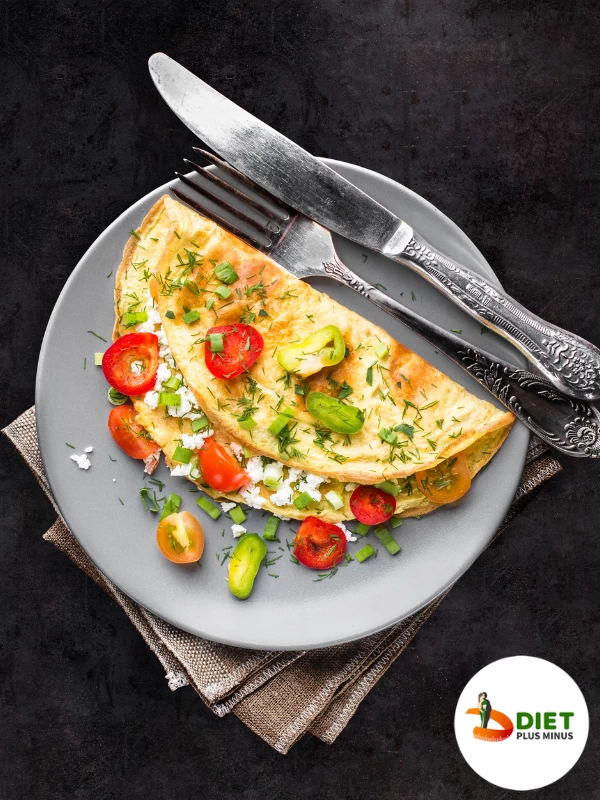 Greek open omelette