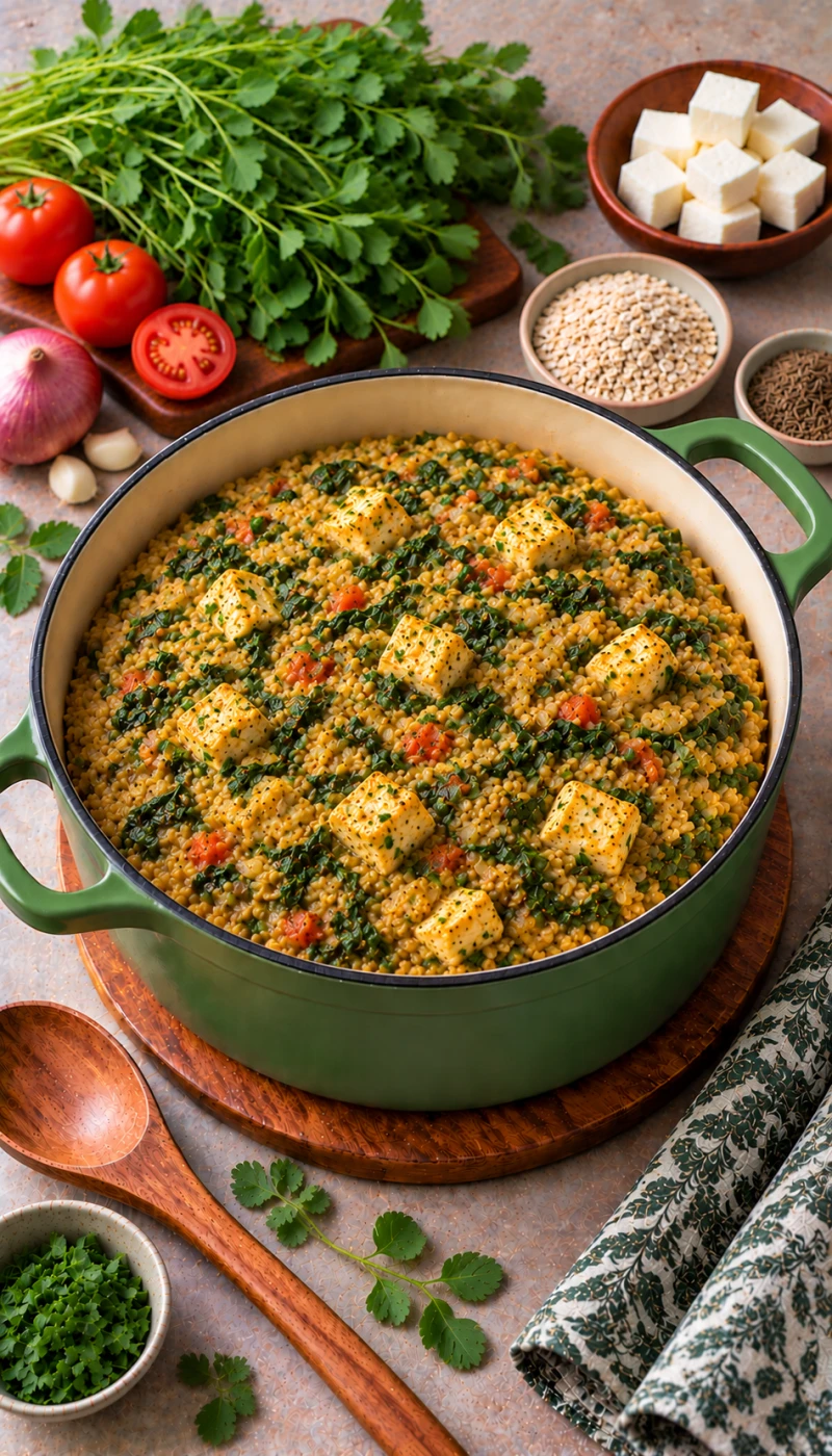 One-Pot Methi Paneer Oats
