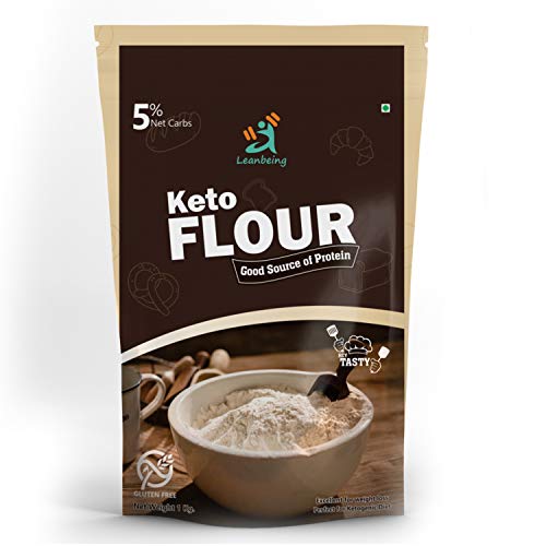 Leanbeing Keto Flour (1Kg) | Best Low Carb Flour | 1Gm Net Carb Per
