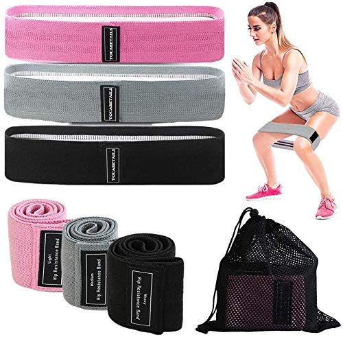 Fabric Resistance Bands Set Crossfit Exercise Yoga Hip Leg Booty Fitness Workout